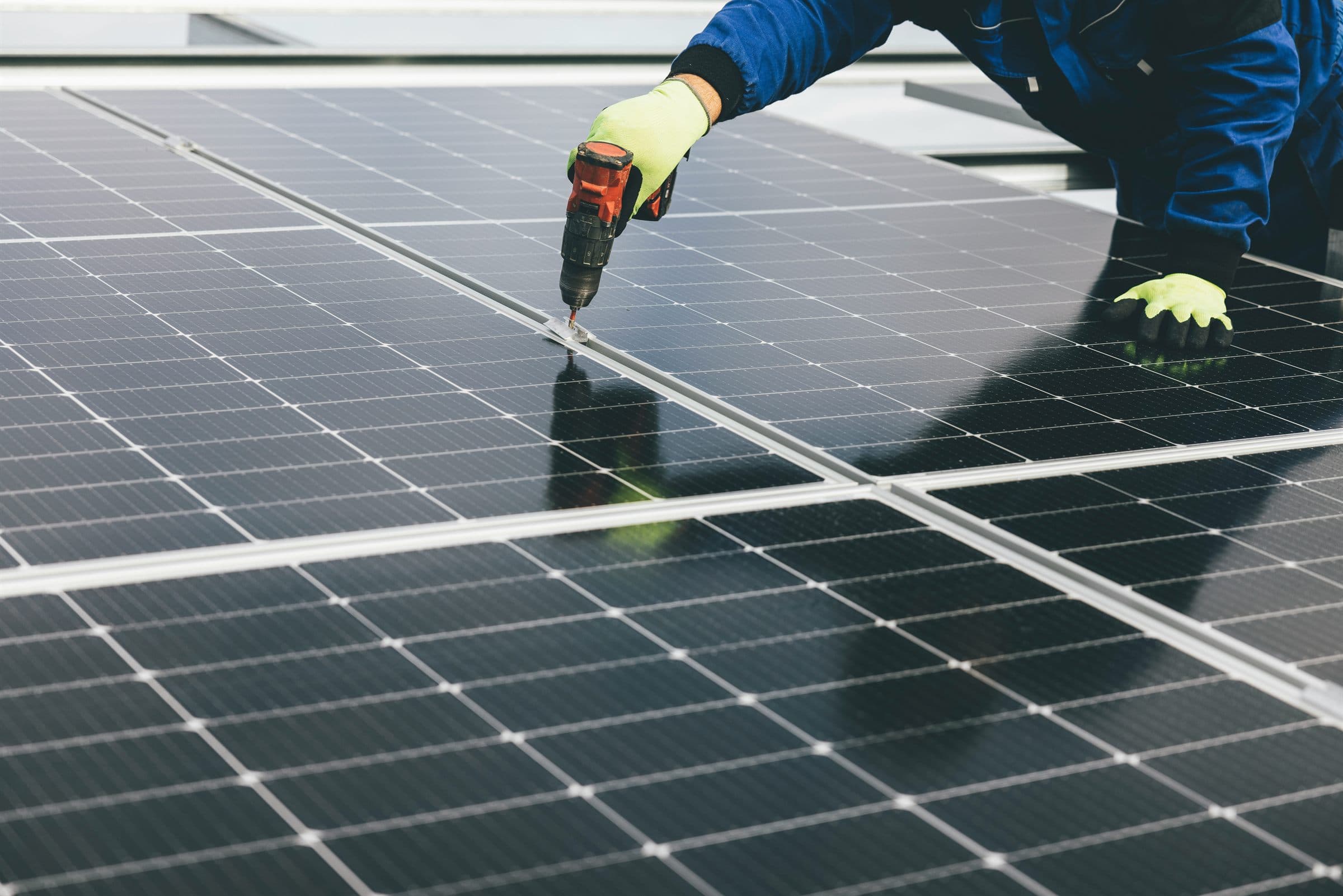 Solar panels background